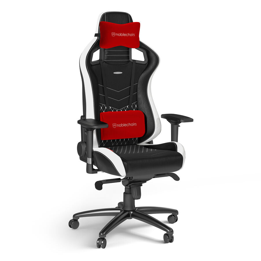 EPIC Real Leather Black/White/Red