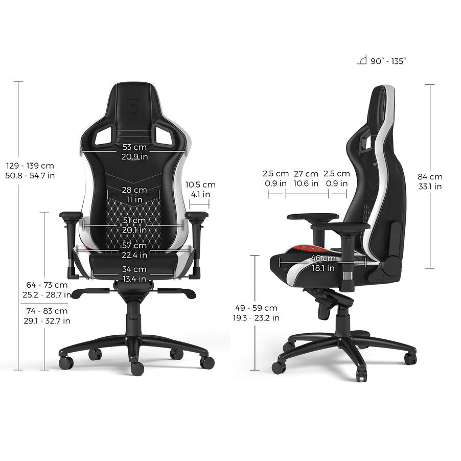 EPIC Real Leather Black/White/Red
