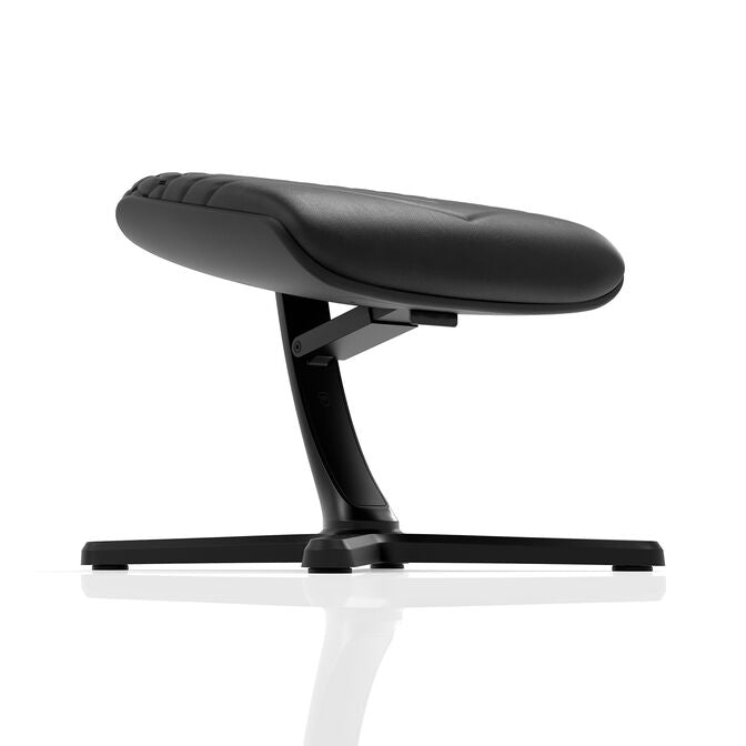 Footrest 2 - Real Leather Black