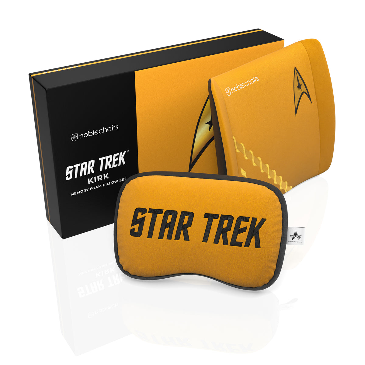 Memory Foam Pillow Set Star Trek Kirk Edition